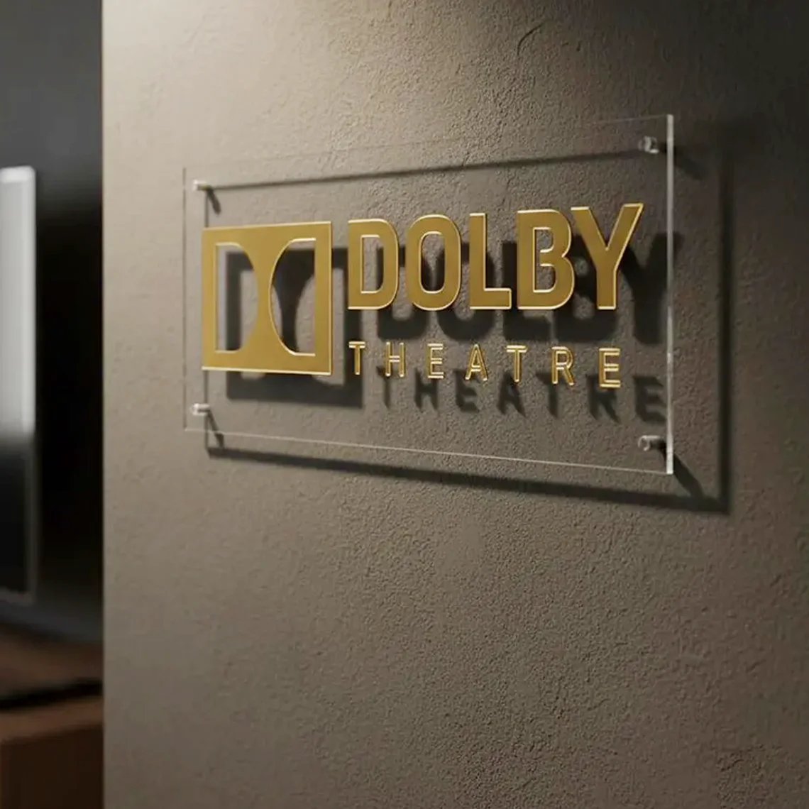 Home Cinema Dts X - 3D Dolby Atmos Clear Acrylic Sign