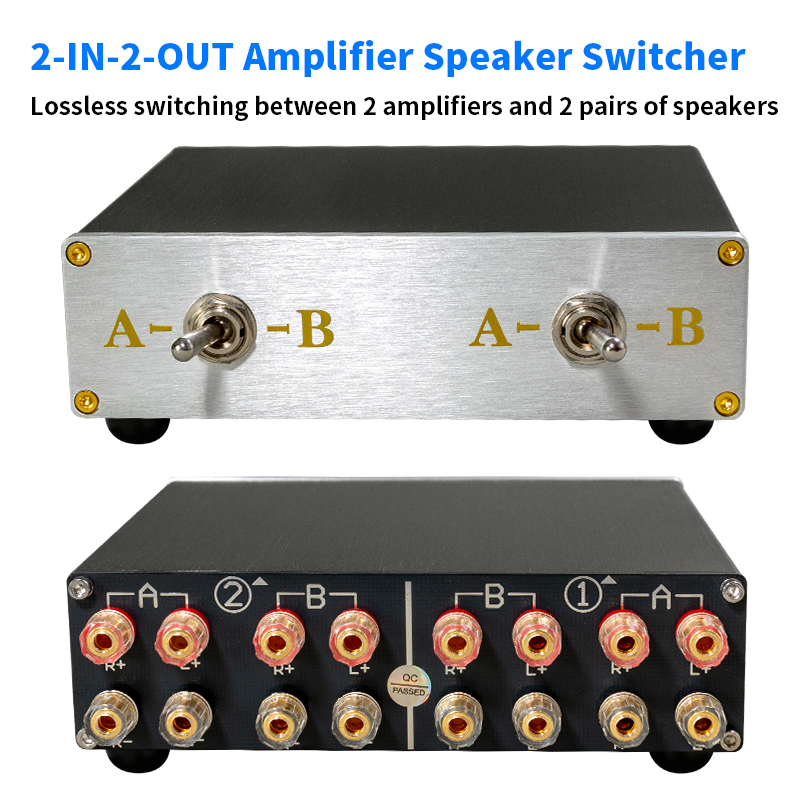 Home Cinema Theater - Speaker Switch Selector, 2 Amps to