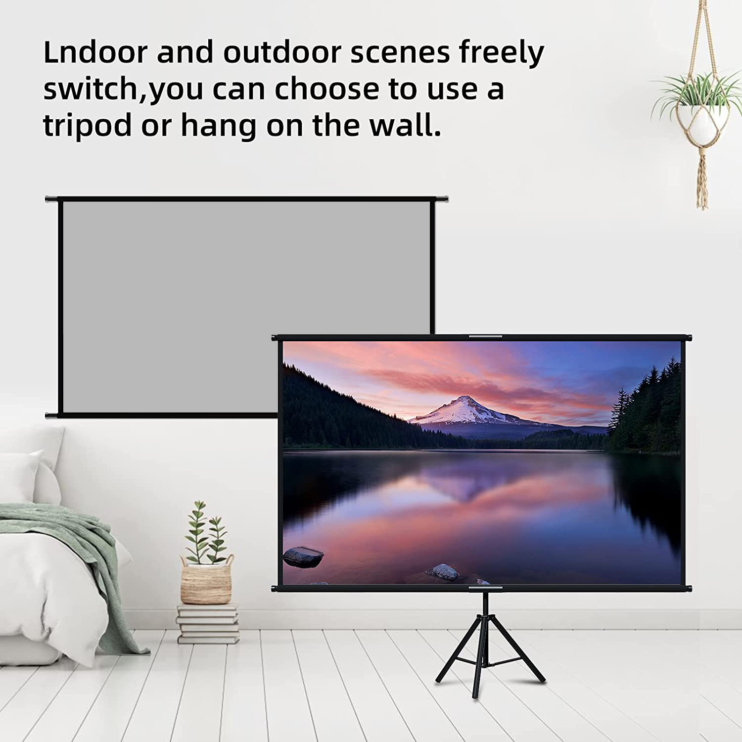 VEIDADZ Projector Screen With  - Home Cinema Rack recension och pris