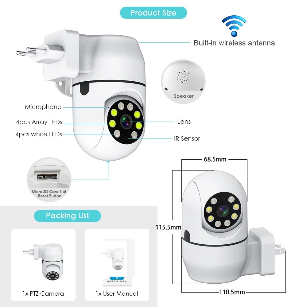 Tuya Wireless Camera IP HD Tuy - Home Cinema Panasonic recension och pris