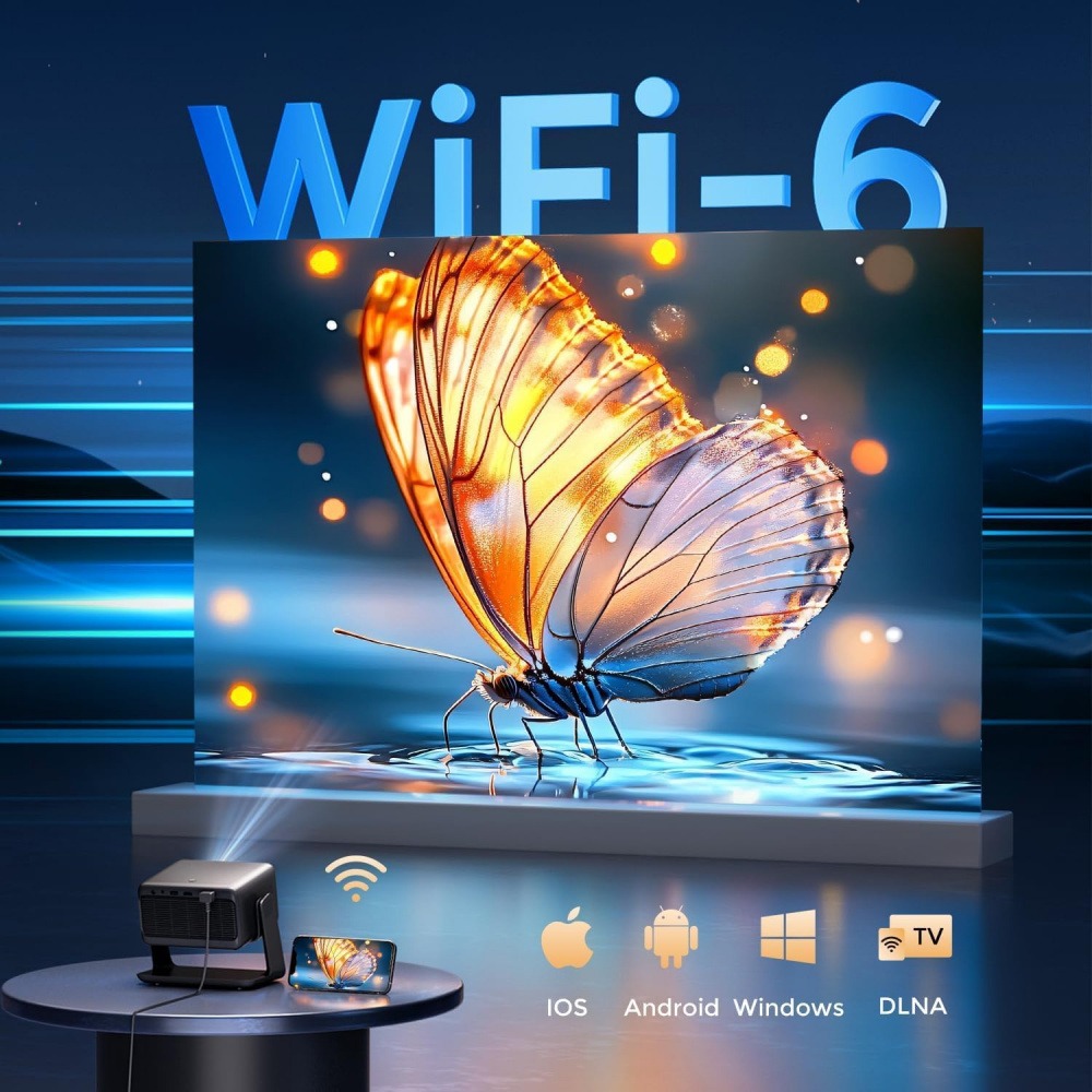4K Video Projector Wifi Blueto - Home Cinema Compact recension och pris
