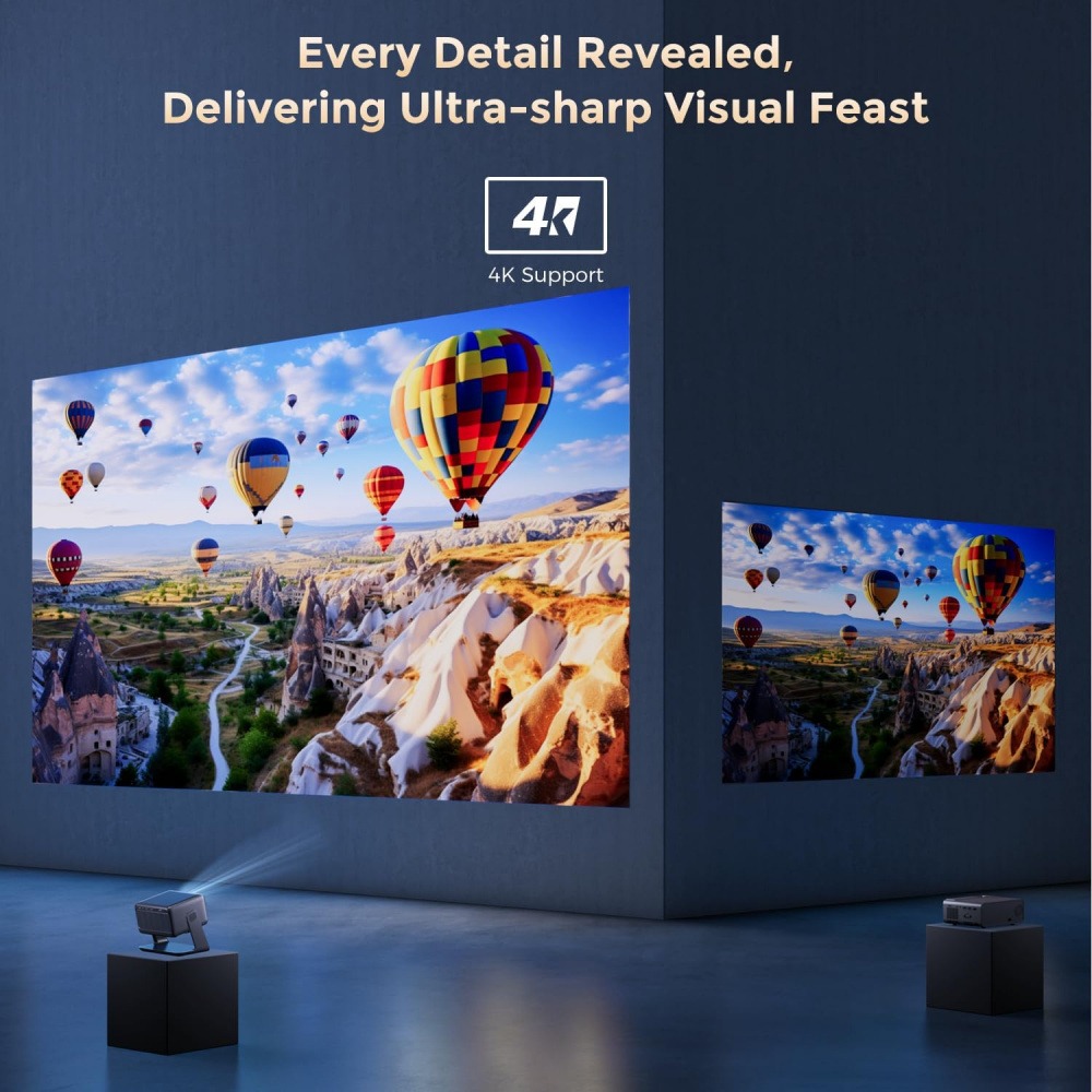4K Video Projector Wifi Blueto - Home Cinema Compact recension och pris