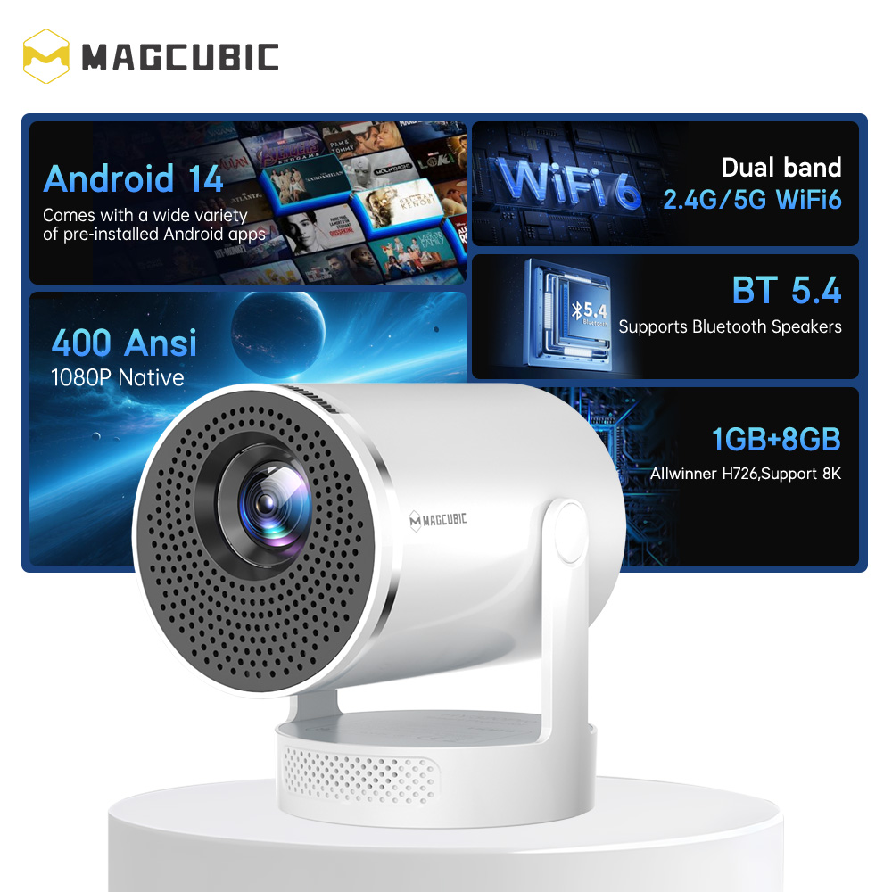 Magcubic Android 14 Native 108 - Home Cinema Gadgets recension och pris