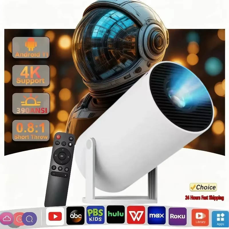 New Mini HY300 Projector 4K An - Home Cinema Compact recension och pris