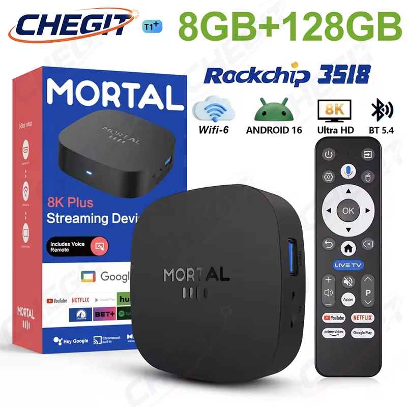2026 New T1+ 8K HD TV Box Andr - Home Cinema Gadgets recension och pris