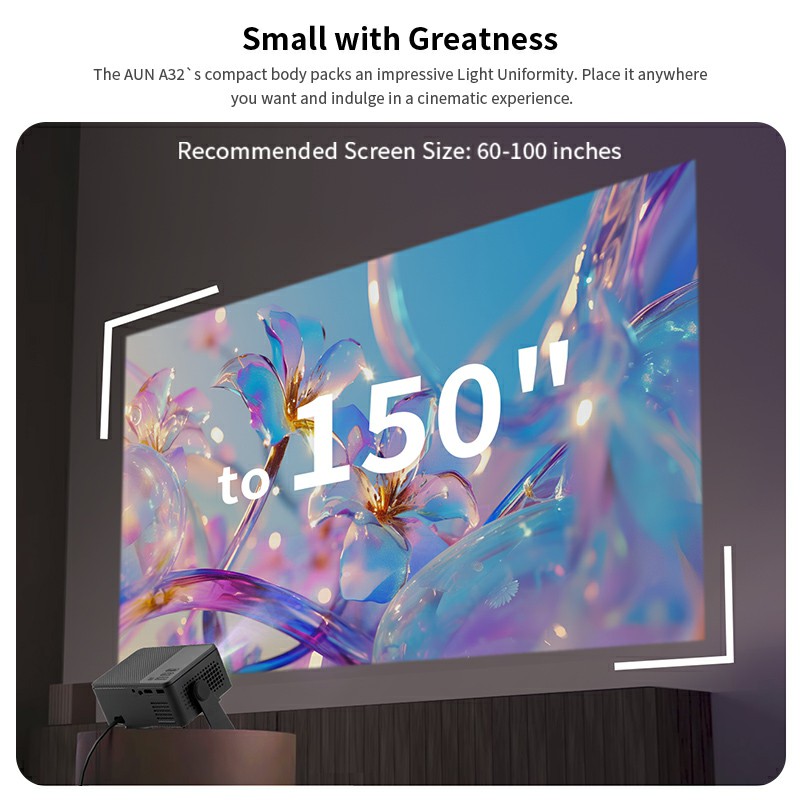 AUN A32 Pro Android 13 Project - Home Cinema Compact recension och pris