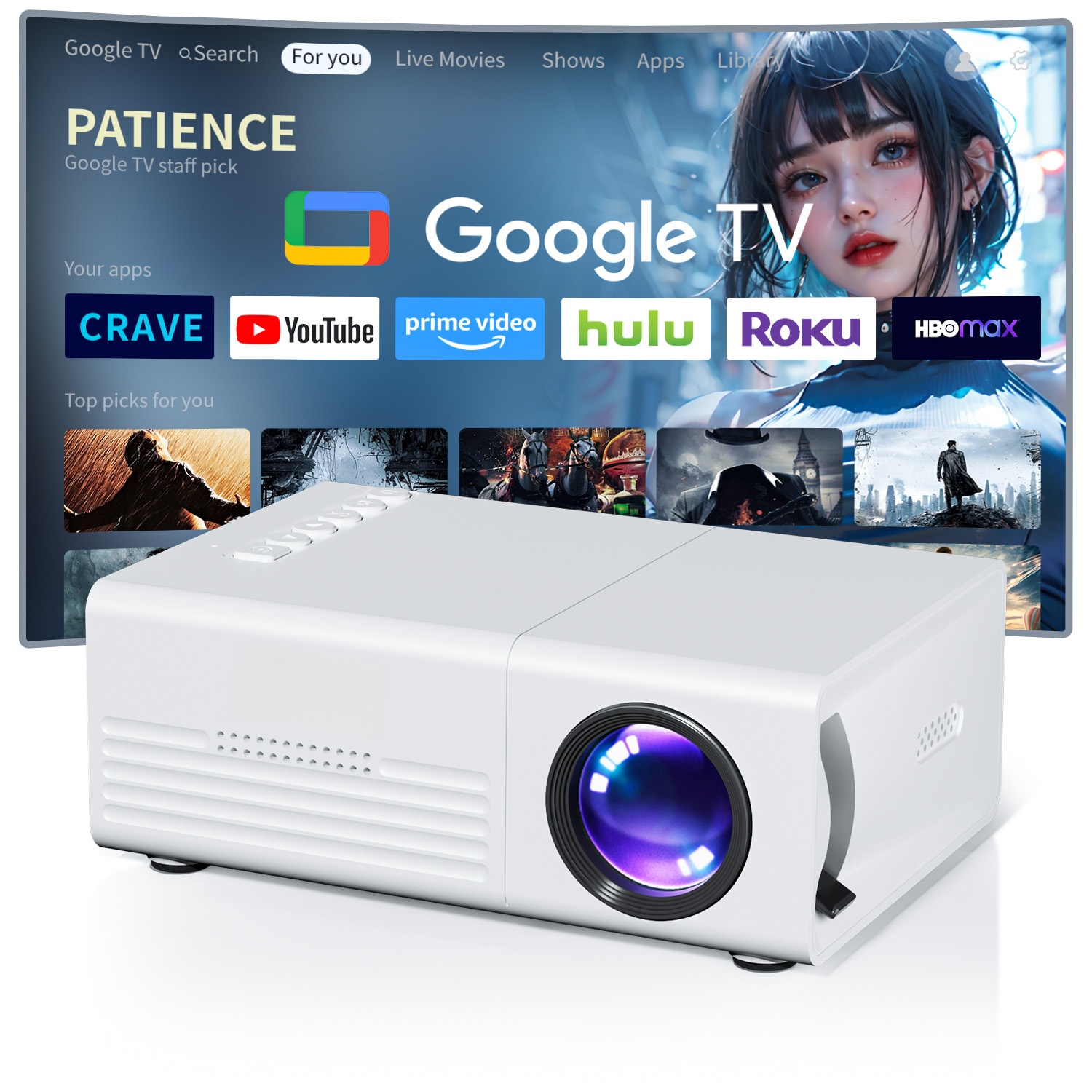 Mini Projector TFT LCD Wifi Bl - Home Cinema Compact recension och pris