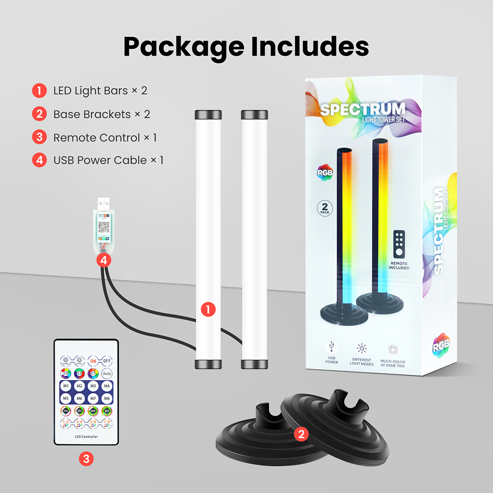5V Smart LED Corner Floor Lamp - Home Cinema Rack recension och pris