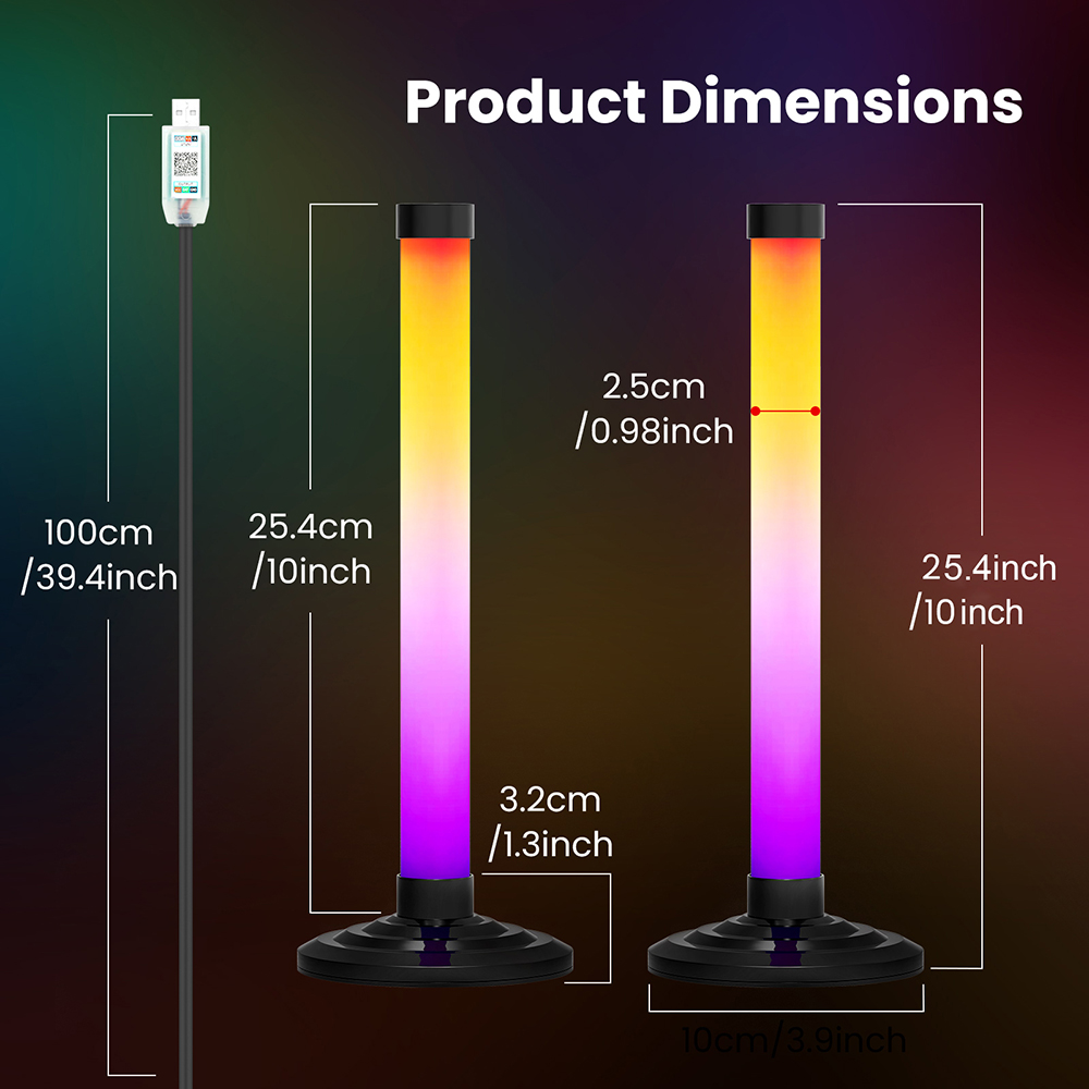 5V Smart LED Corner Floor Lamp - Home Cinema Rack recension och pris