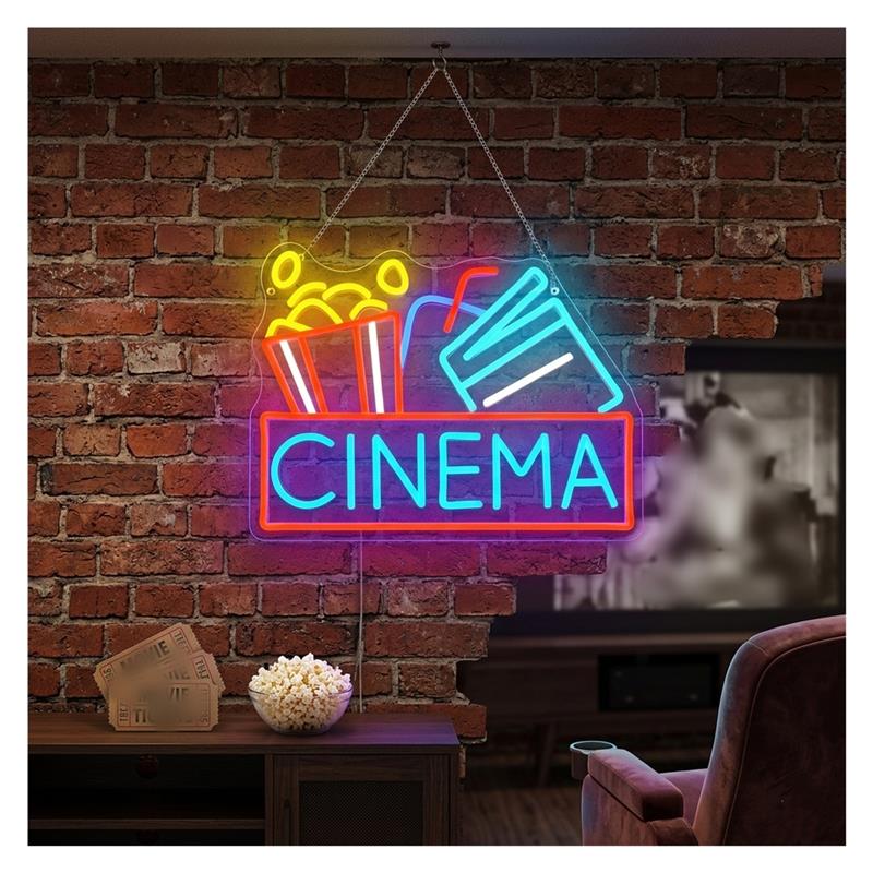 Cinema Neon Sign USB Powered D - Home Cinema Today recension och pris