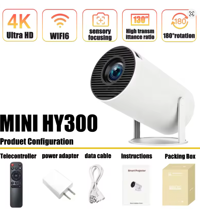 Mini HY300 Portable Projector  - Home Cinema Compact recension och pris