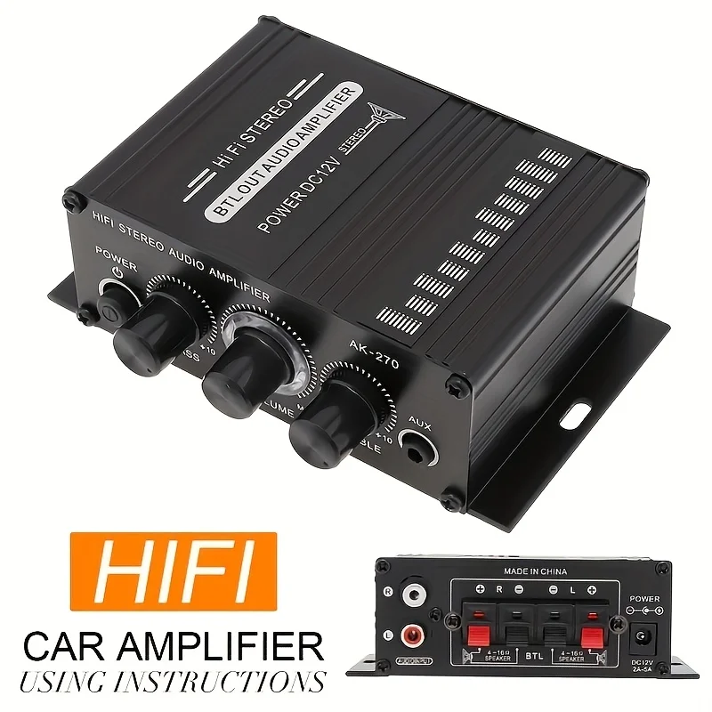 AK-270 400W Mini Power Amplifi - Home Cinema Compact recension och pris