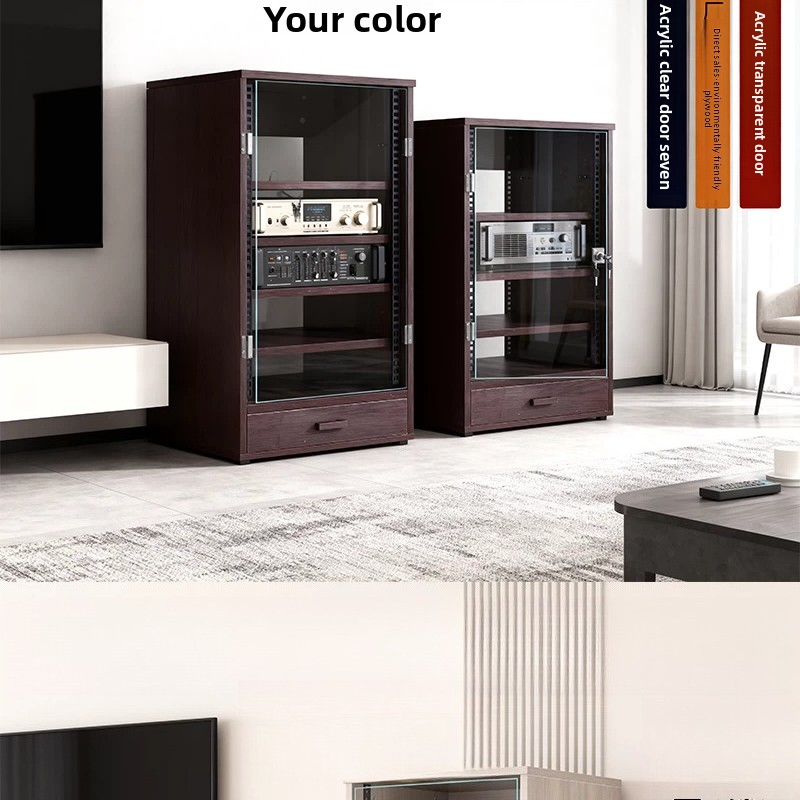 Front transparent door 8U - 16 - Home Cinema Rack recension och pris